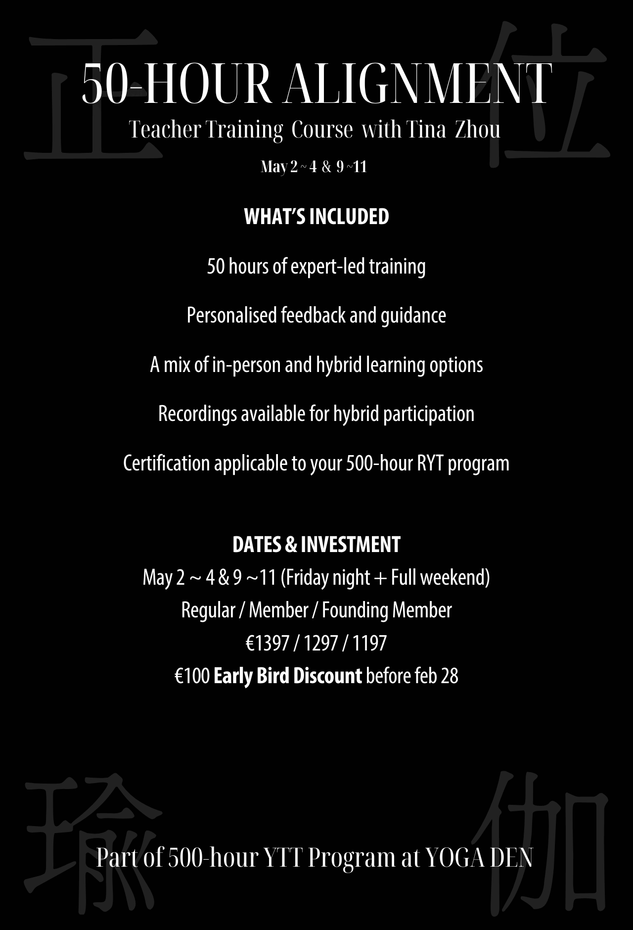 Alignment 50h Yoga Teacher Training